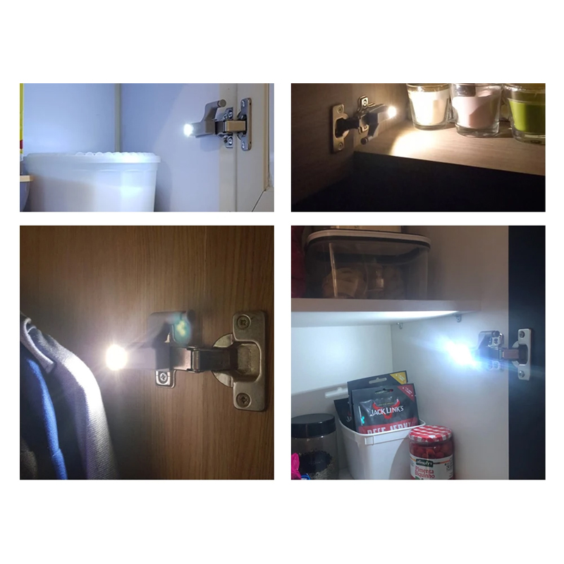 1 pçs universal dobradiça luz cozinha quarto sala de estar armário guarda-roupa 0.25w interior led sensor luz móveis ferragem
