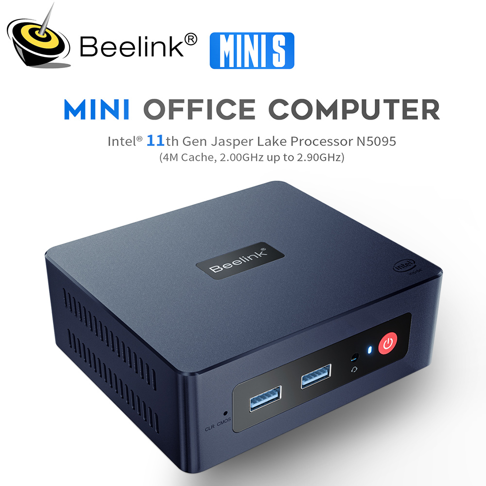Beelink Mini PC N100 S12 Pro Twin Lake N150 S13 16G500G Mini S Intel N5095 8GB 128GB SSD Desktop Office Computer N95 VS GK3V