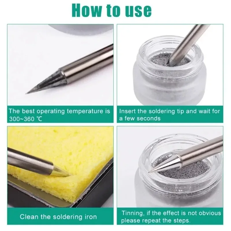 5/1Pcs การประสาน Iron Tip Refresher Non-stick ดีบุกบัดกรีครีมทําความสะอาดวางสําหรับหัวออกไซด์ Resurrection Oxidative Activator