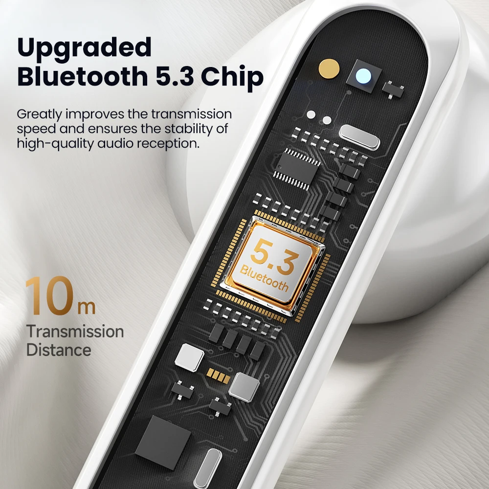 Toocki RD20 TWS Беспроводные наушники Bluetooth 5,3 ENC с шумоподавлением 3D Стерео Hi-Fi Звук Сенсорное управление Поддержка отдельного подключения