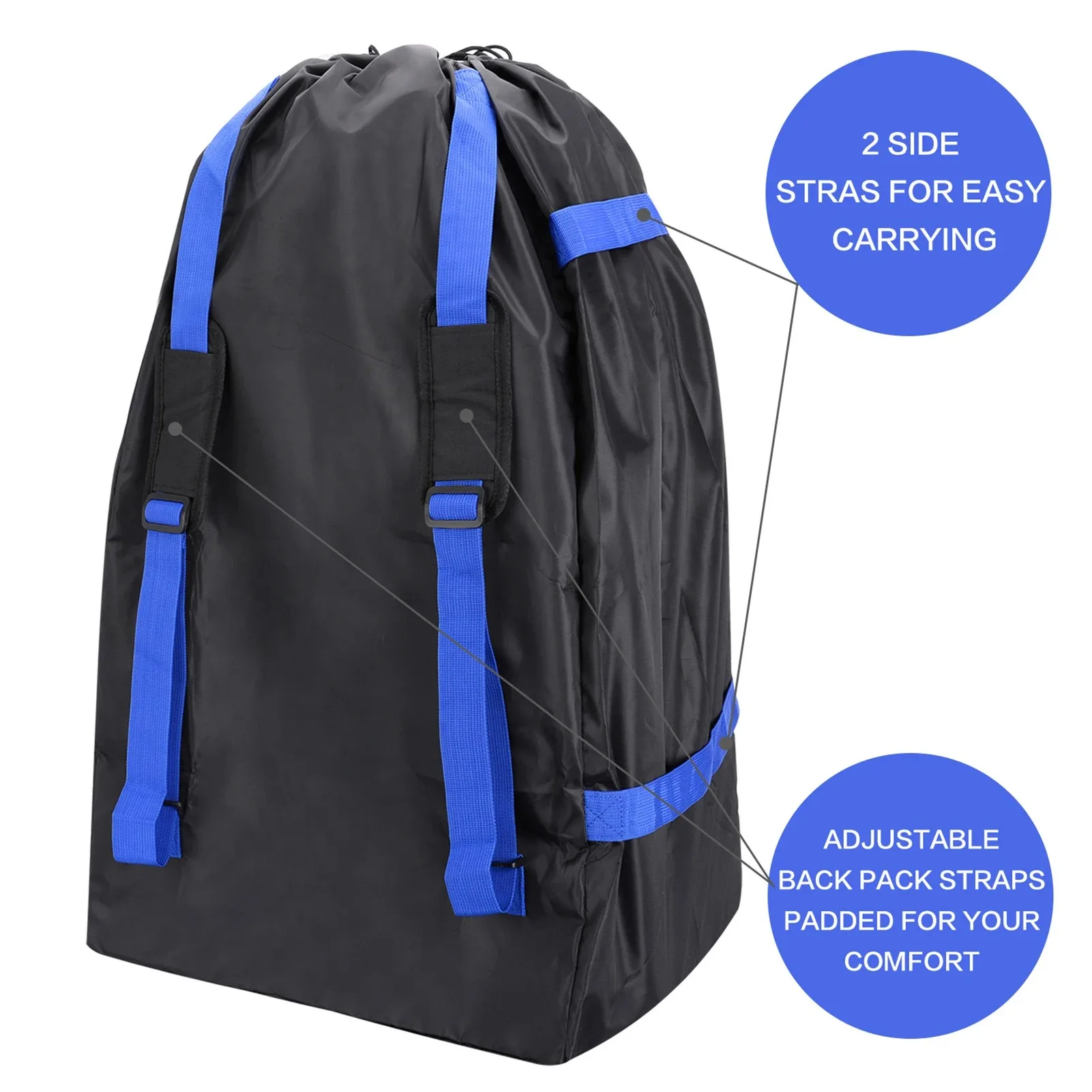 Saco de assento de carro mochila universal infantil saco de armazenamento de assento de carro para portão de avião verificar grande durável saco de viagem do assento de carro com alças