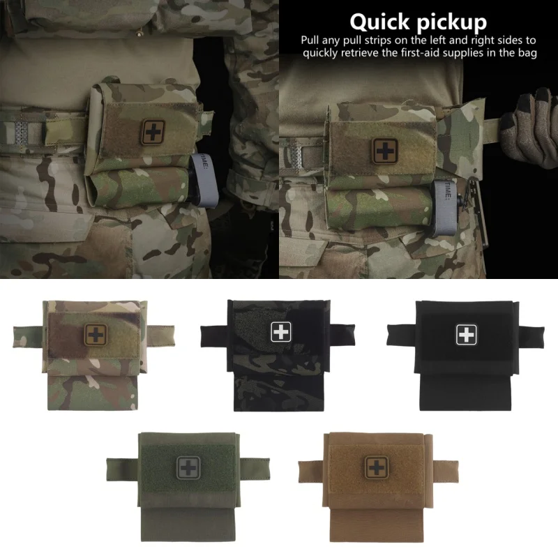 Micro trauma kit de acampamento ao ar livre colete acessórios kit primeiros socorros torniquete rede ifak edc molle cinto saco 1 pçs