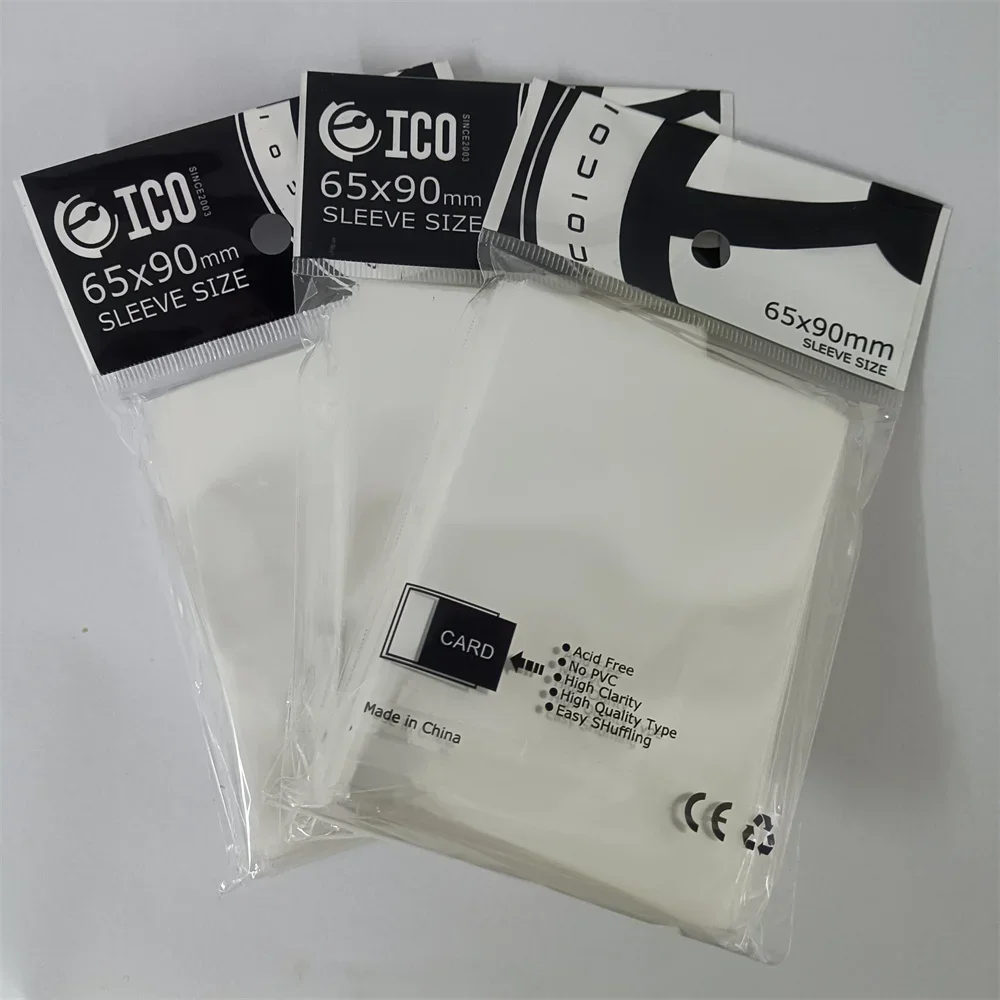 100 ชิ้น 65X90 มิลลิเมตร Clear Trading Card Penny Clear การ์ดสําหรับเบสบอลเกมฟุตบอล MTG การ์ดแขนป้องกัน