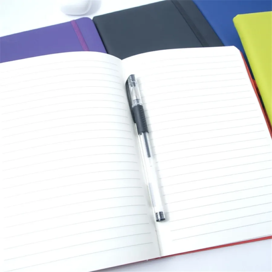 Neue A5 Notebook PU Abdeckung Business Büro Notizbuch Horizontale Linie Innenseite Tagebuch Notizblock Student Schreibwaren Schule Liefert