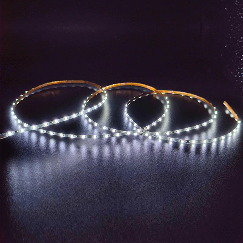 1M 5M larghezza sottile 1.5mm DC 3V 138LED/M 0603 LED Strip Light bianco dimmerabile 6000K nastro LED Super luminoso
