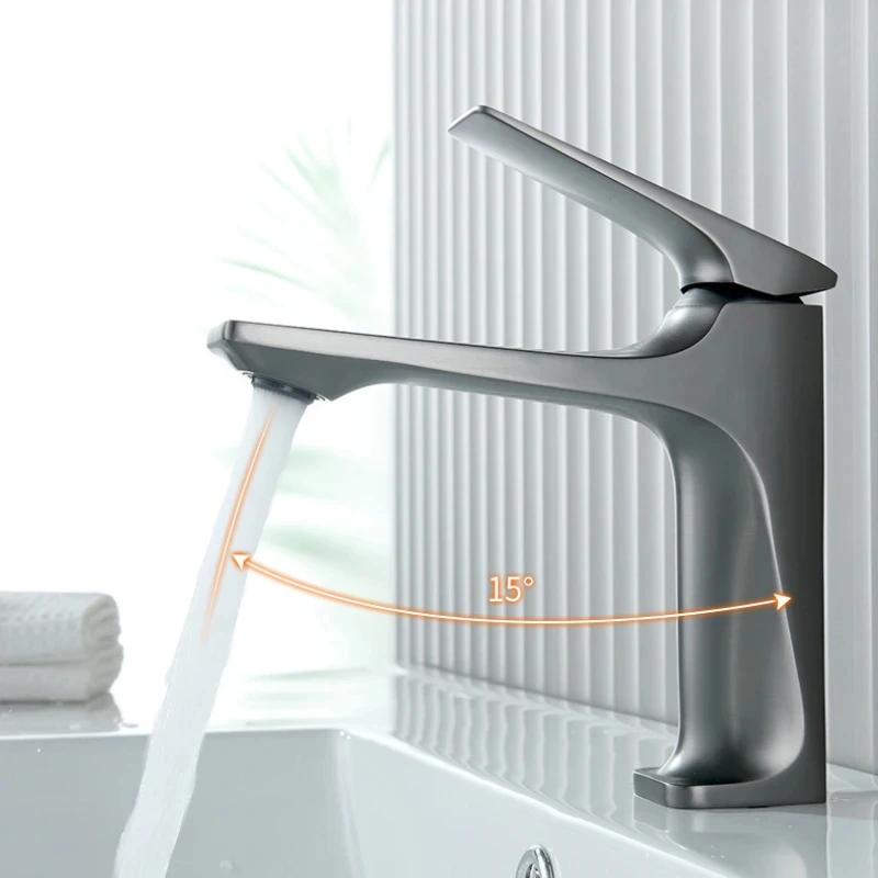 Neue High-End-Bad Wasserhahn heiß und kalt Waschbecken Messing Kern Wasserhahn Anti-Spritz-Waschbecken im Bad Waschbecken Tapware Wasserhahn