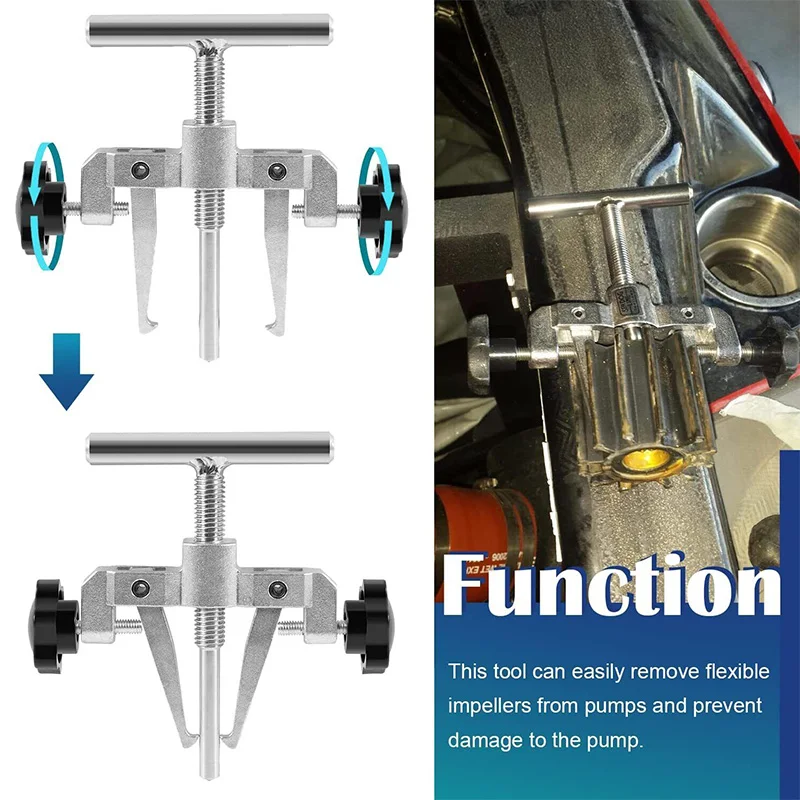 660040 -1 extrator de remoção de ferramenta de tração de impulsor inoxidável se encaixa na bomba Jabsco 50070-0040 e 50070-0200, para 2-1/4 polegadas a 2-9/16 polegadas