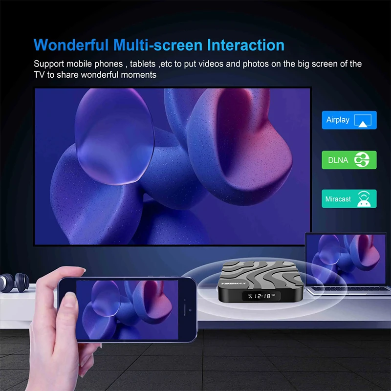 T95 MAX Allwinner H618 Smart TV Box Android 12 2,4G/5G Dual Wifi Quadcore 8GB16GB32GB64GB 8K Ultra HD Media Player Set Top Box