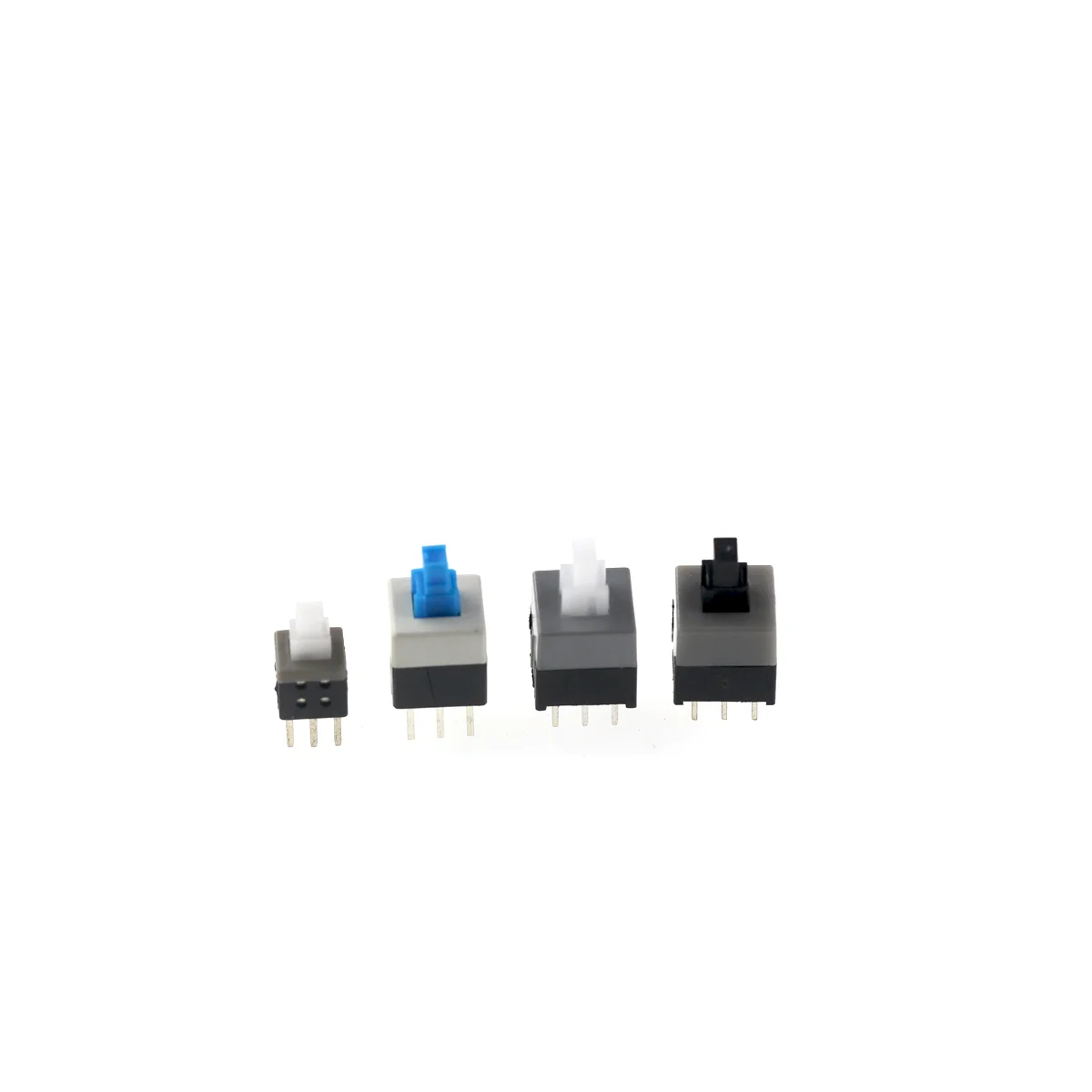 20 piezas autobloqueo/desbloqueo empuje táctil Micro interruptor de alimentación interruptores de botón de 6 pines 5,8x5,8 7x7 8x8 8,5x8,5mm