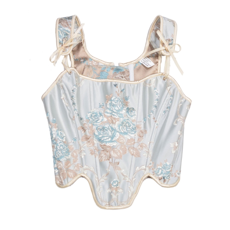 女性フィッシュボーンコルセット SlimCorset トップガール装飾衣装刺繍コルセット M6CD