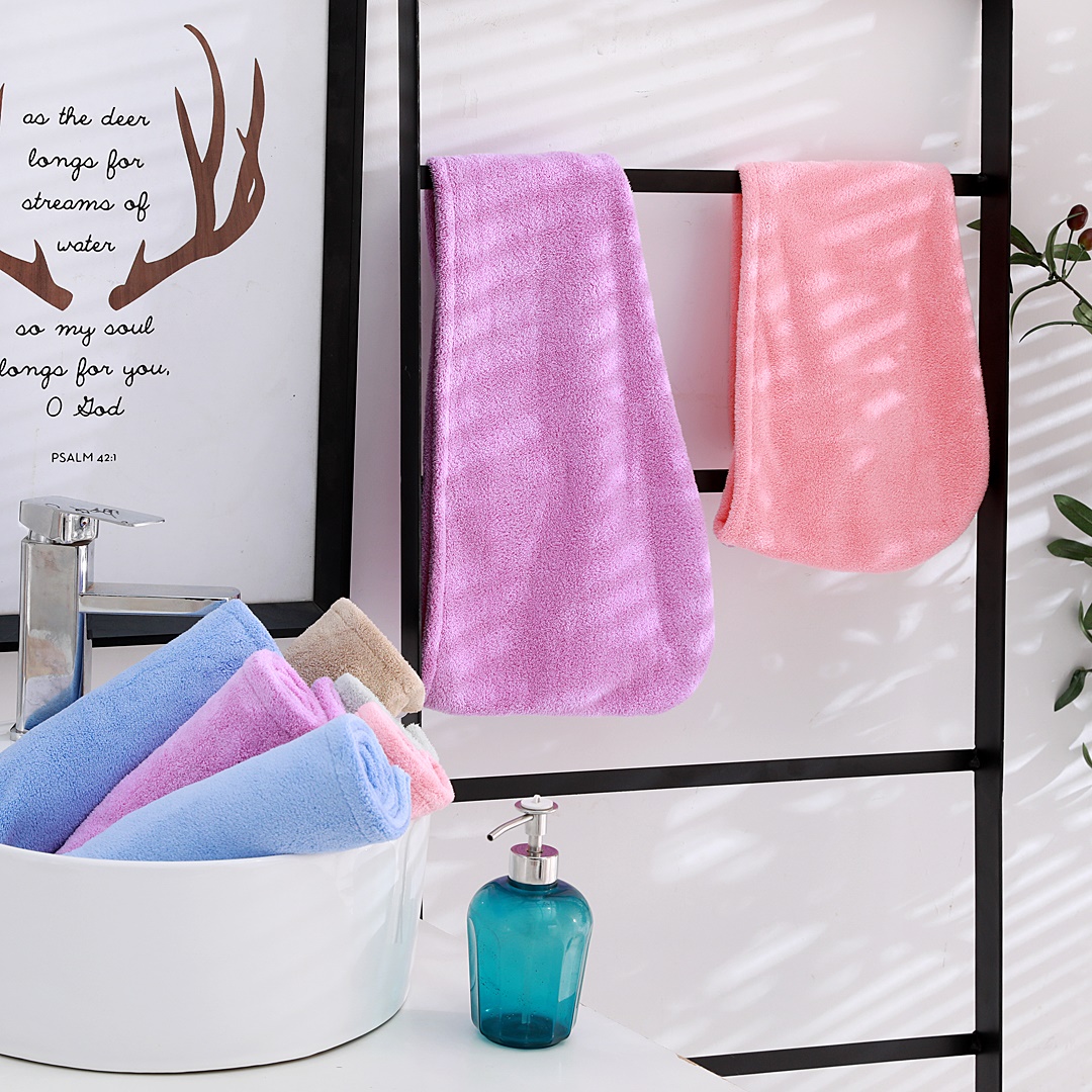 Confezione da 1 cuffia per capelli asciutti a coda lunga da donna, disponibile in più colori, morbida, comoda e assorbente