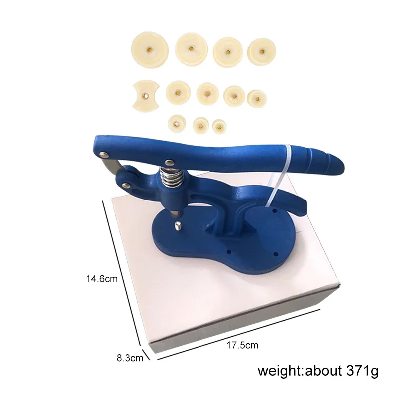 圧力修理プレスツール時計バッククローザー時計メーカーツールケースクリスタルガラスハンドツール 12 プラスチックダイアクセサリー