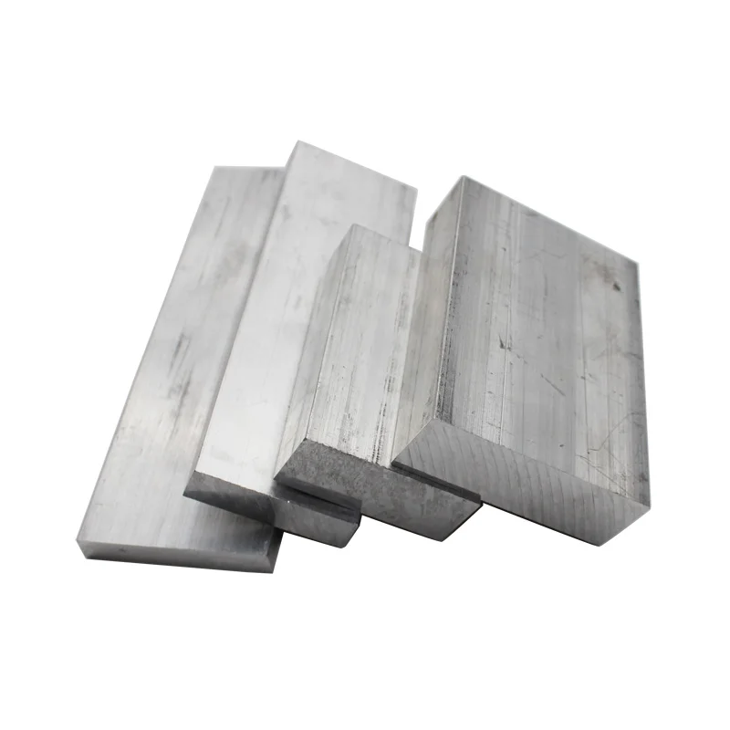 Aleación de aluminio 6061 T6 barra plana rectangular placa de varilla cuadrada tira de metal Stock sólido para CNC