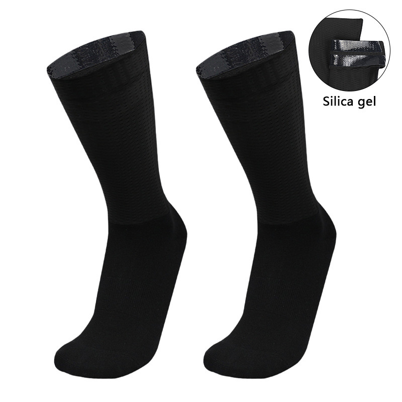 Aero Silica nuevo Gel Calcetines de verano equipo de bicicleta antideslizante Ciclismo transpirable Calcetines deportivos de carreras profesionales hombres mujeres Calcetines Ciclismo