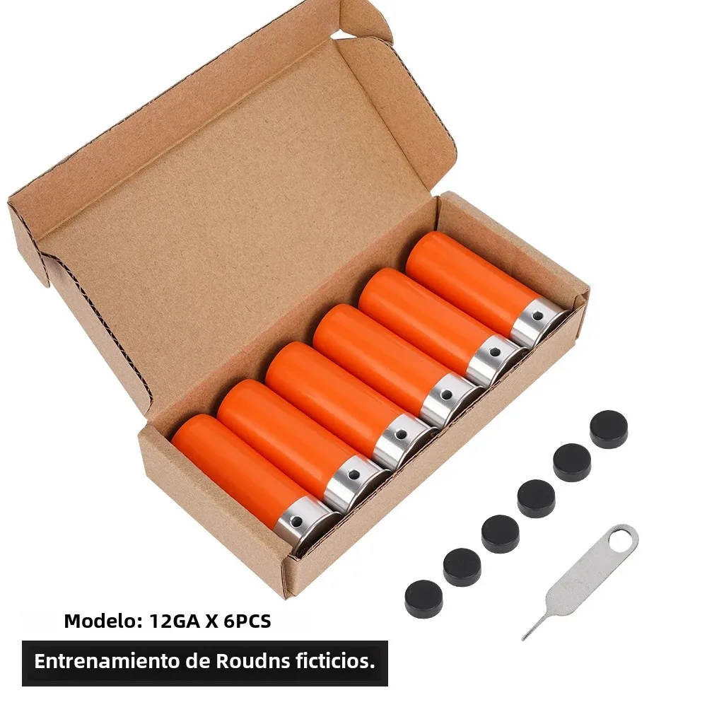 12GA Manequim redondo para practicar balas de entrenamiento de tiro, paquete de 6 o 12 piezas