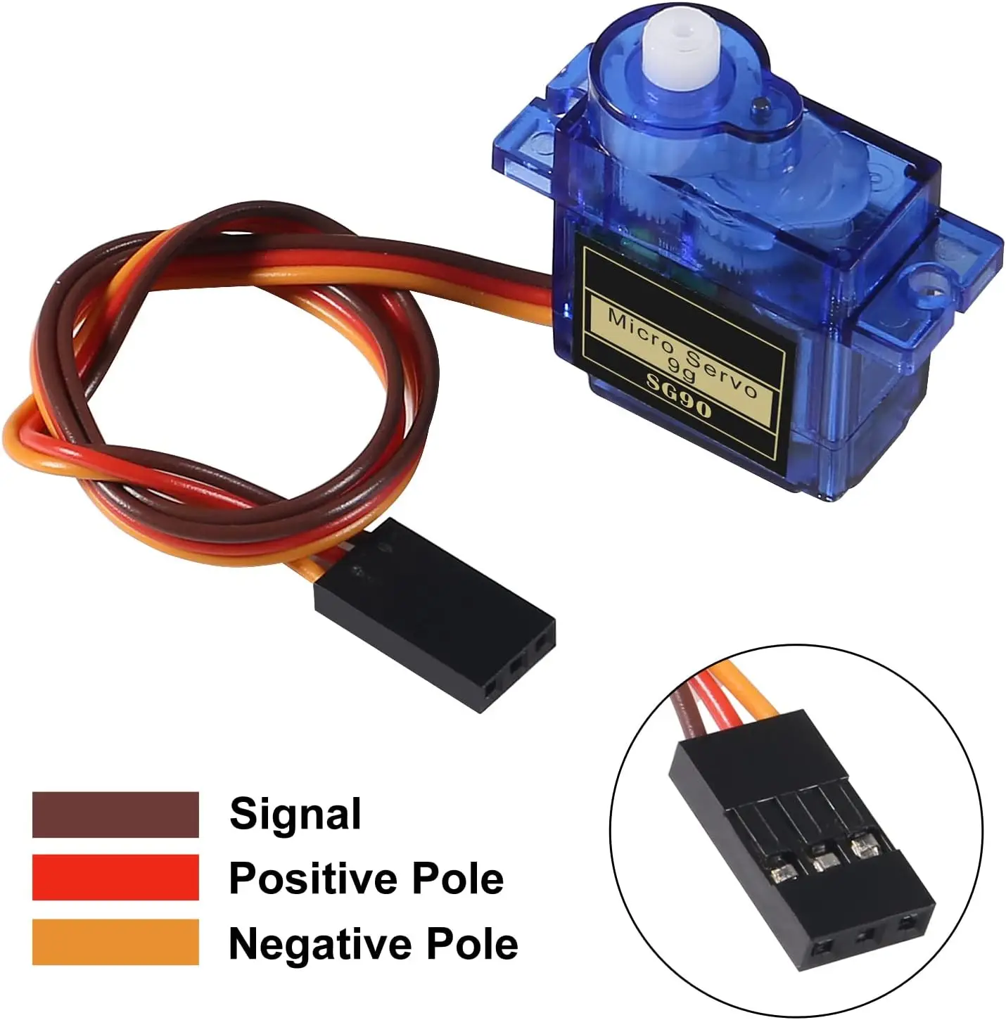 Aokin Sg90 Servo Motor Micro 9g 180 360 Degree Mount Sg90 Kit Without Metal Gear Pro Rc Car Toy Airplane Arduino Uno Diy