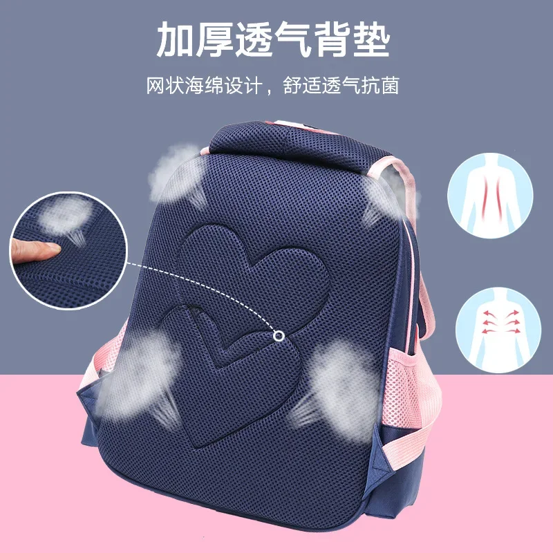 Children's Backpack Korean Version with Reduced Load Reflective Hard Shell Primary School Students Large Capacity Waterproof