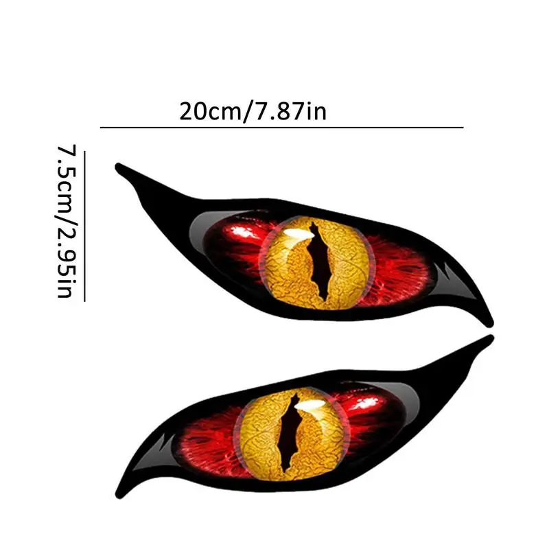 2 uds motocicleta 3D estéreo reflectante ojos de gato pegatina creativa espejo retrovisor calcomanía para motocicleta coche Auto decoración pegatinas
