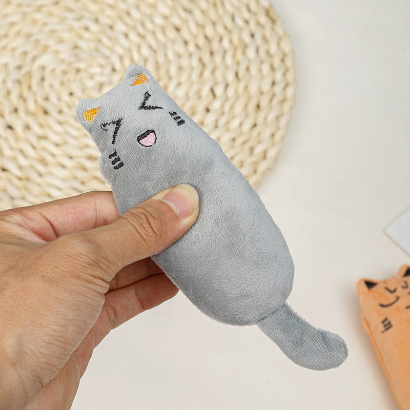 Catnip ของเล่นน่ารัก Thumb Plush หมอนฟันกัด Teasing ผ่อนคลาย Cat Chew ของเล่นสัตว์เลี้ยงอุปกรณ์เสริม