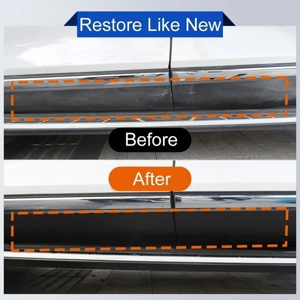 Plastic Restore Revitalizer Plastic Renovator Długotrwała powłoka do gumy samochodowej Refurbish Clean Gloss Black Shine HGKJ 24
