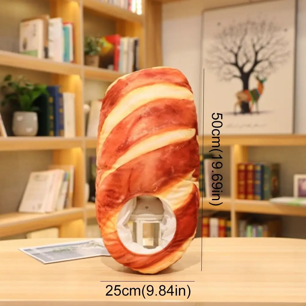 Creative Plush Funny Toast หมวก Photo Props ความแปลกใหม่น่ารักขนมปังหมวก Soft Plush Toast หมวกของขวัญ