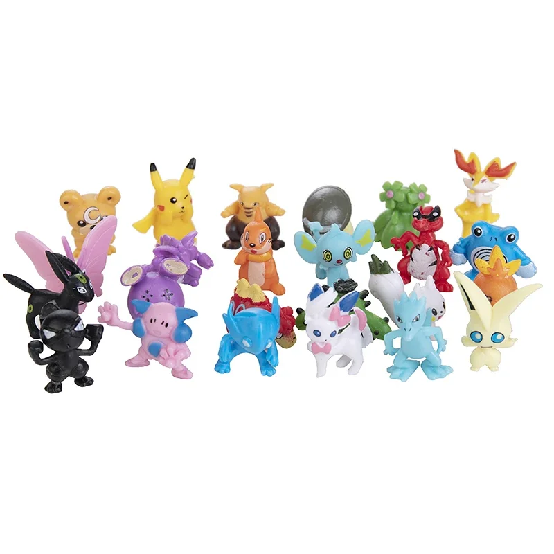 24-144 สไตล์ Pokemon อะนิเมะรูป Pikachu Action รุ่น 2-3 ซม.ประดับสะสมมินิตุ๊กตาตุ๊กตาของเล่นเด็กคริสต์มาสของขวัญ