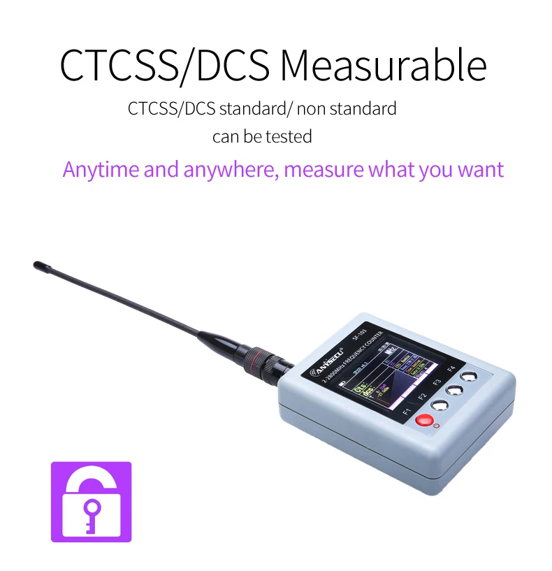 SF-103 2MHz-2800 Mhz Di Động Tần Số Phản SF103 DMR Kỹ Thuật Số Tần Số Đồng Hồ Nhiều Tần Số