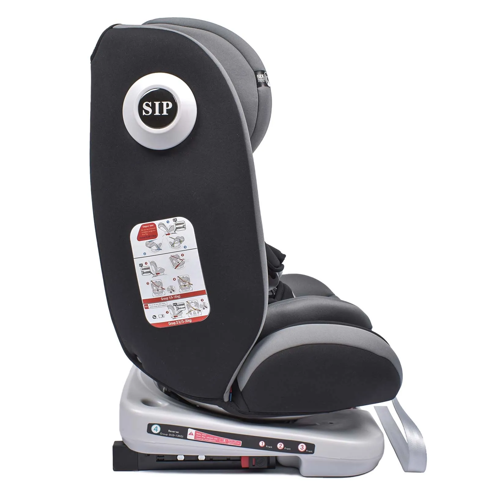 AP02 KL005 Siège auto bébé siège enfant rotatif à 360° avec ISOFIX et position de repos, groupe 0+1/2/3 (9-36 kg/0-12 ans), ceinture de sécurité 5 points, siège auto enfant