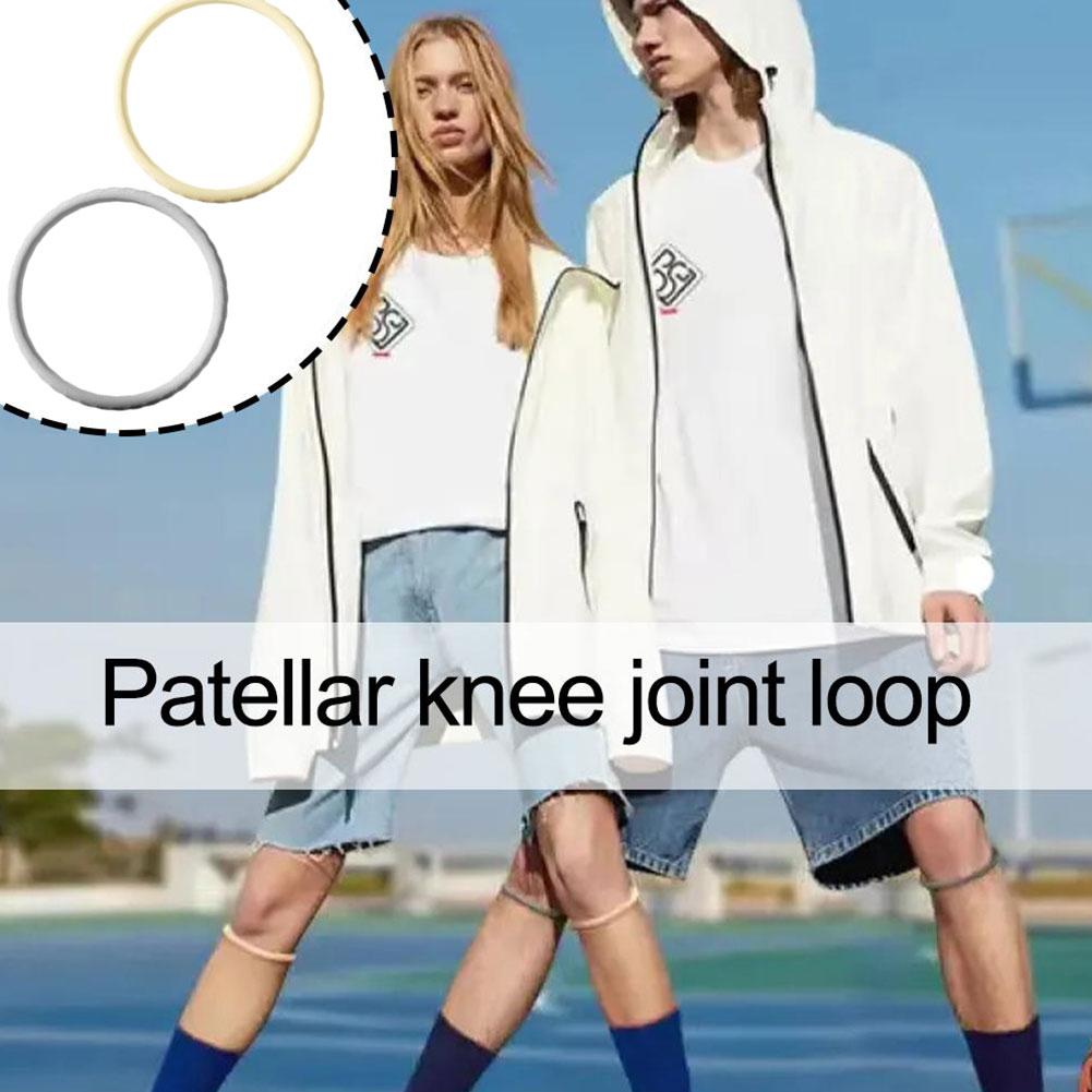 Correa de rodilla de tendón de rótula para alivio del dolor, estabilizador de baloncesto, banda de silicona elástica, protección fija, rótula