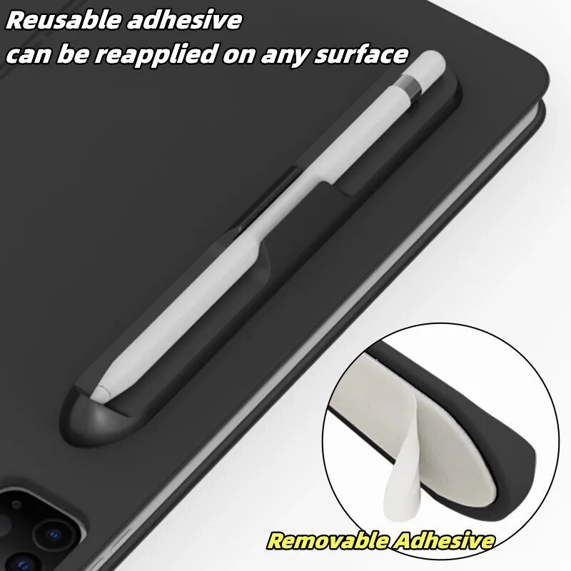 ที่ใส่ดินสอซิลิโคนสำหรับแท็บเล็ตสไตลัสช่องปากกาสำหรับ Apple pencil รุ่น1หรือ2 S6 Samsung Galaxy Tab Lite S7 S8 S9Ultra
