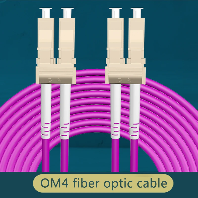Kabel światłowodowy 10G OM3 OM4 LC UPC-LC UPC Wielomodowy dupleks 2,0 mm LC Kabel światłowodowy Patchcord światłowodowy