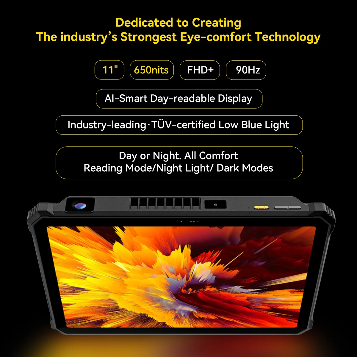 World Premiere Blackview Active 12 Pro Rugged Projector Tablet 11'' Pad Android 15 16GB 1TB 30000mAh Dimensity 7300 Tablet Phone