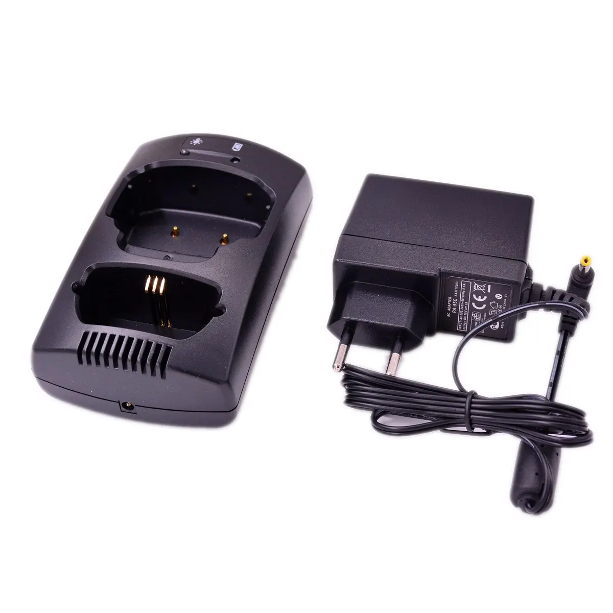Desktop Rapid Charger Base & AC Plug Adapter Set for Sepura Series STP8000 STP8100 STP8200 STP9000 Ham Radio Charge Tray Parts