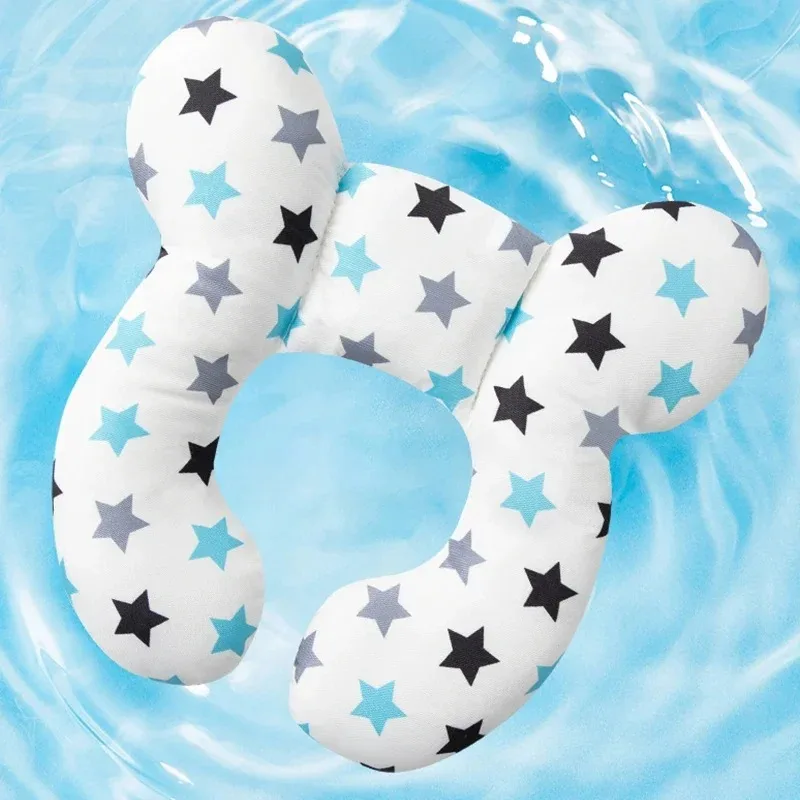 Cuscino per passeggino multifunzionale Nuovo cuscino a forma di U per bambini in cartone animato morbido cuscino per bambini da viaggio per auto