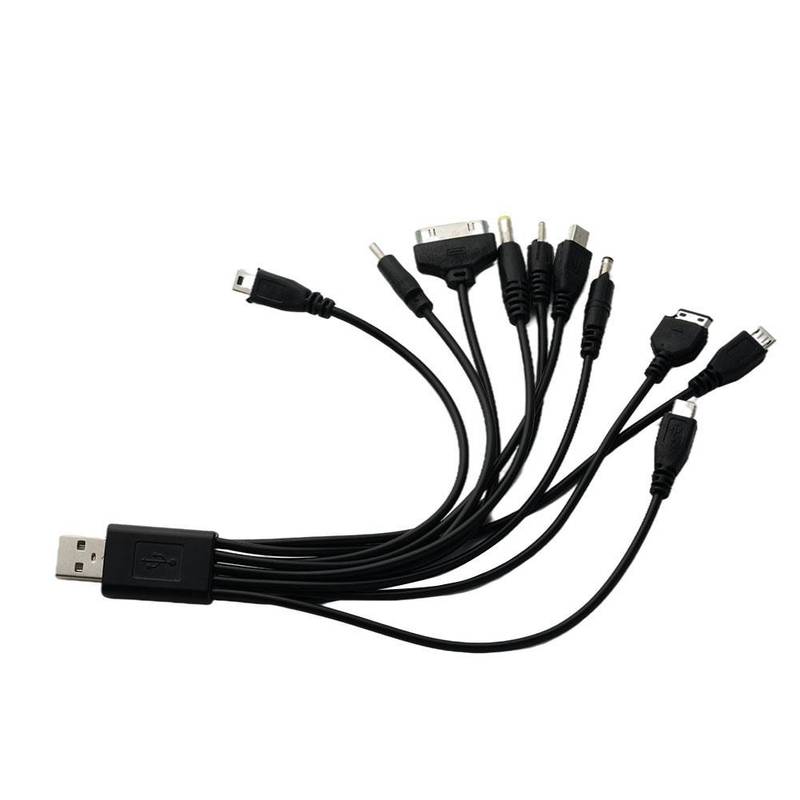10 em 1 multi-função USB cabo celular USB cabo de carregamento conector para Nokia LG Samsung Sony Ipod Motorola Multi Interface