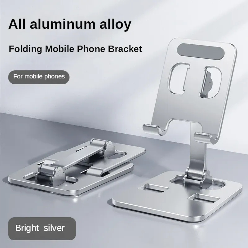 Soporte Universal para tableta portátil de aleación de aluminio para iPad, soporte plegable Flexible ajustable para escritorio, soporte para teléfono móvil en vivo