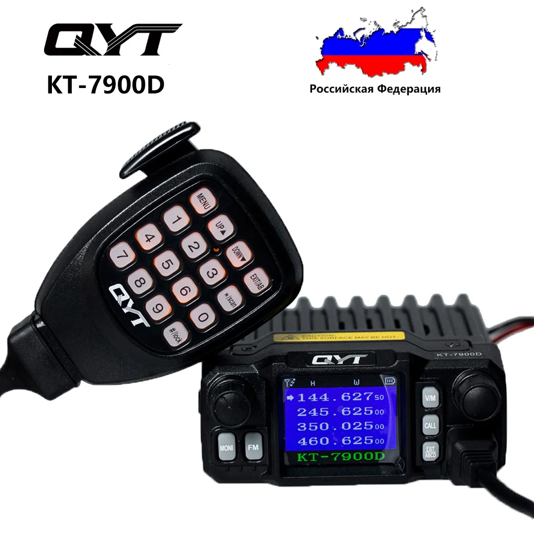 Qyt KT-7900D 25w Quad Band 144/220/350 MHz Mobilfunk, 440 neuer Mini-Mobil-Transceiver