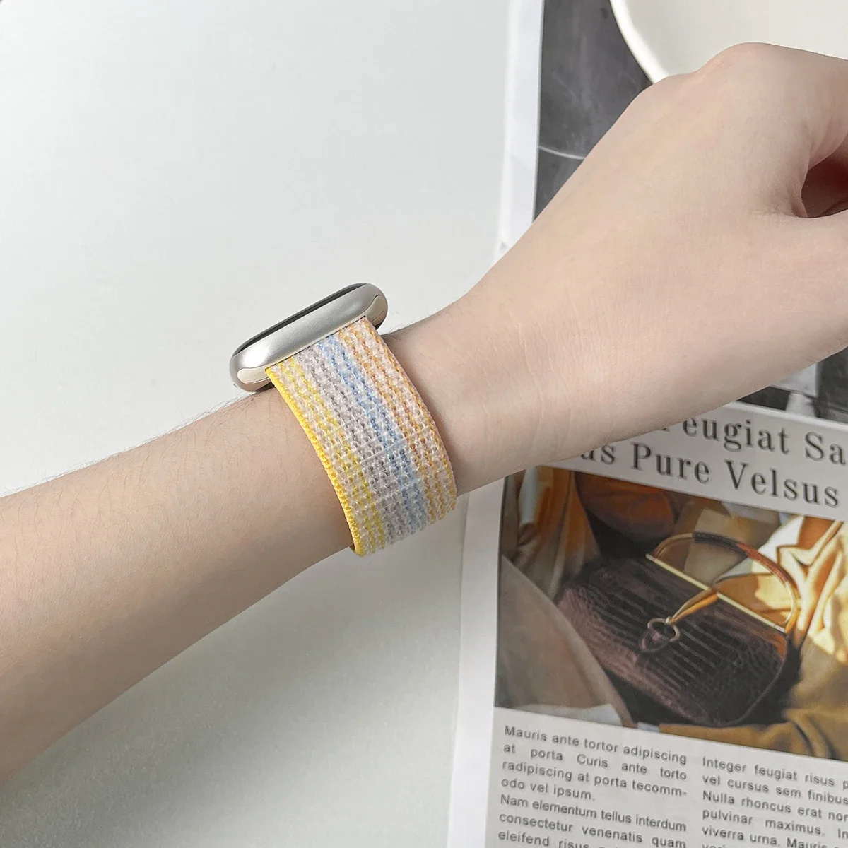 애플 워치용 나일론 루프 밴드 스트랩, 울트라 2, 49mm, 44mm, 40mm, 45mm, 41mm, 42mm, 아이워치 시리즈 애플 워치 밴드 9, 8, se, 7, 6, 5, 3