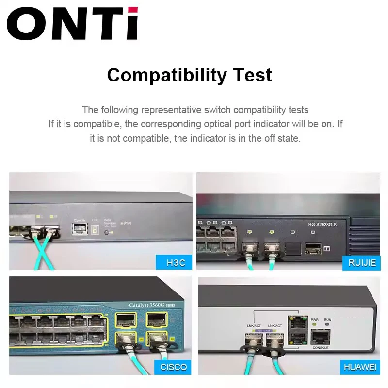Cavo ONTi 10G SFP+ AOC - Cavo SFP ottico attivo da 10 GBASE, 1-100 M, per Cisco, Huawei, MikroTik, HP, Intel, Dell... Switch ecc.