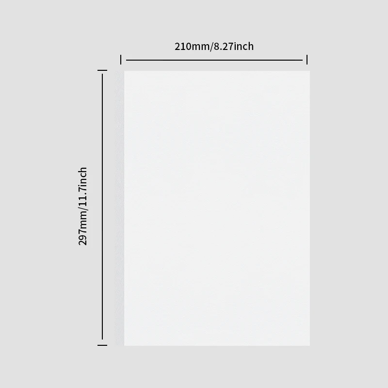 5 Stück A4 1 mm 1,5 mm 2 mm 3 mm weißer Karton weißer Karton hartes dickes Papier für DIY handgemachte Form Album Cover Paket Paintin
