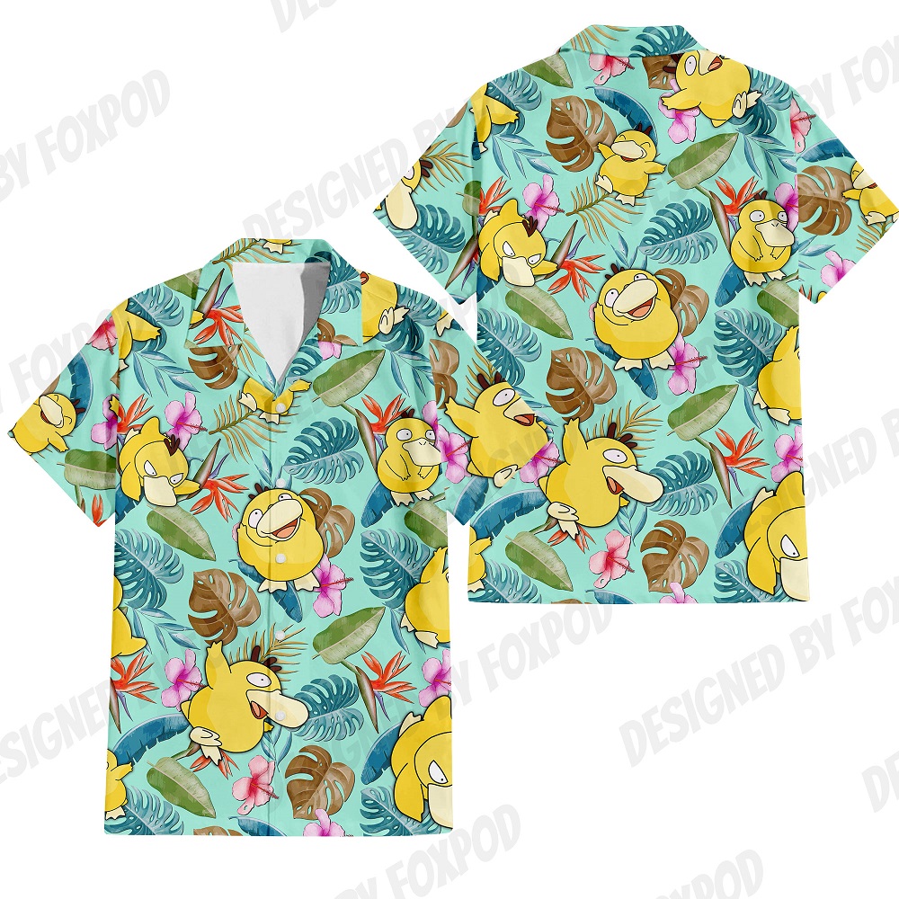 New Hawaiian Men's T-shirt 3D Fun Cartoon Animal Print Summer Loose Beach Oversize Short-sleeved Top Unisex