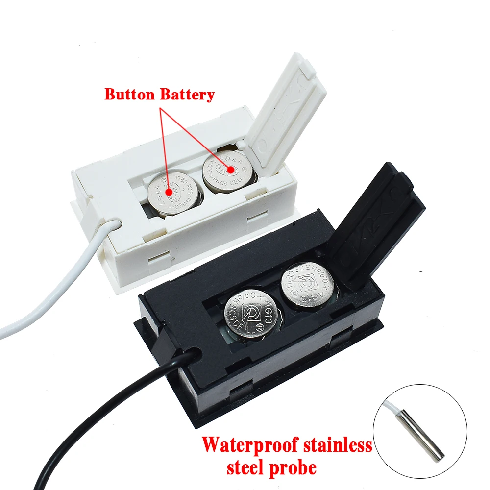 Mini Convenient Digital LCD Thermometer Sensor Hygrometer Gauge Refrigerator Aquarium Monitoring Display Humidity Detector