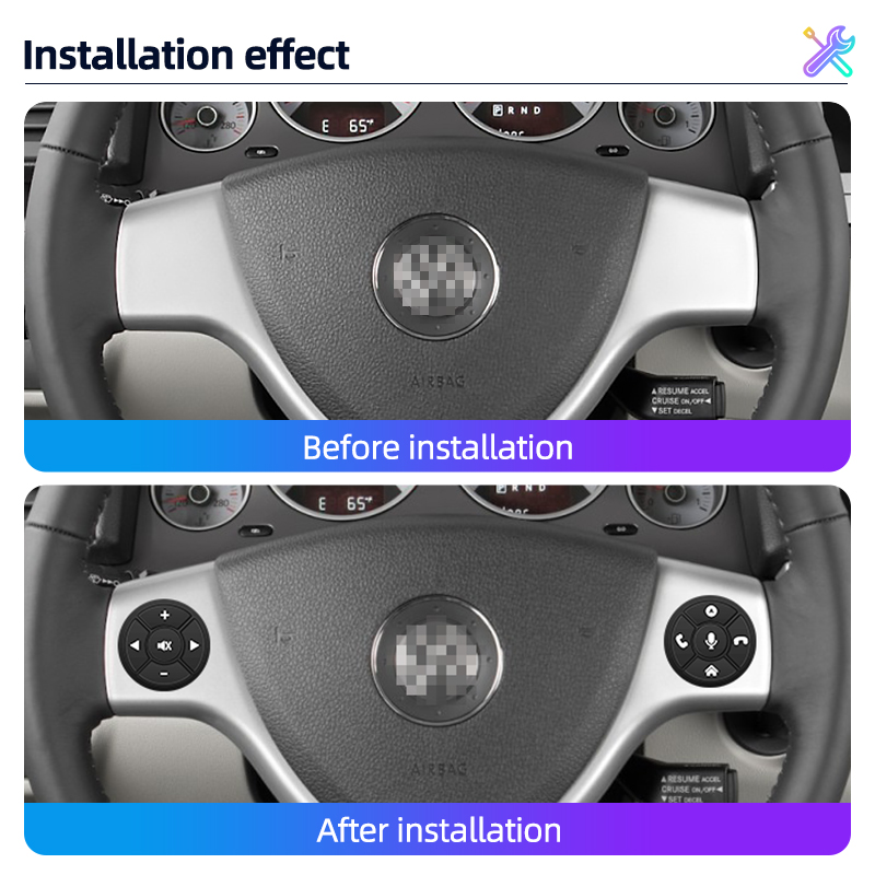 Junsun Universal Car Wireless Steering Wheel Control Button for for Android Autoradio 8 Key Functions Cup Shape With LED Light