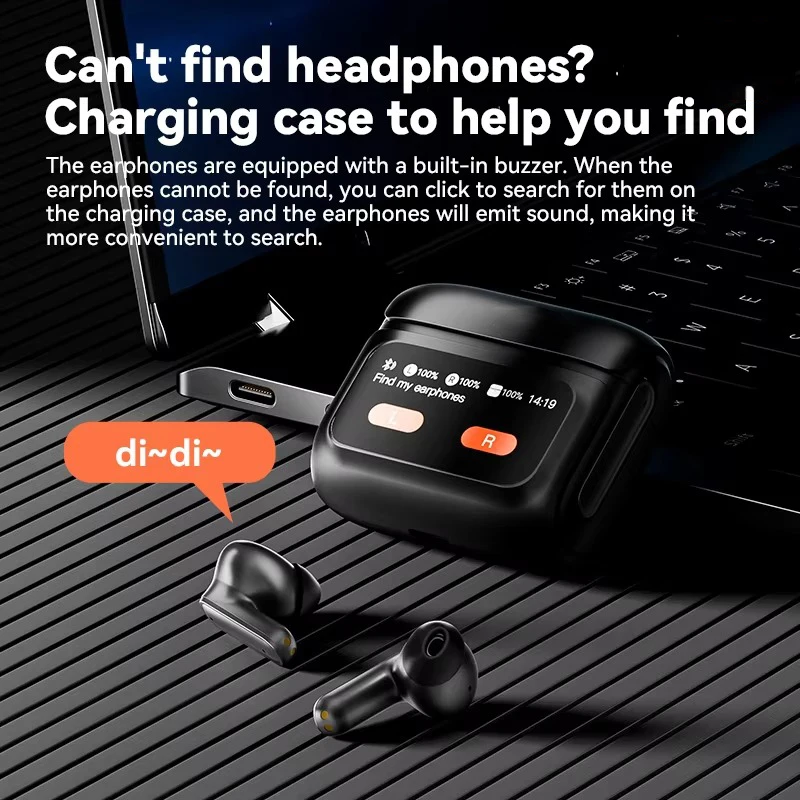 For Xiaomi ANC Wireless Earbuds Bluetooth Earphone Touch Screen airpods Control Active Noise Reduction In Ear Headphone