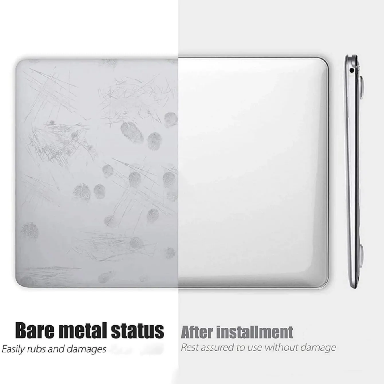 Caso Macbook transparente para computador, plástico rígido, tampa do laptop, compatível com Air Pro,13 ", 14", 15 ", 16"