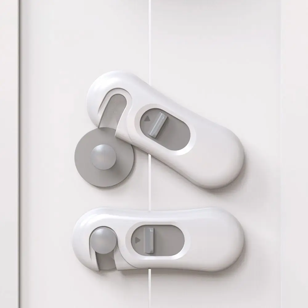 Nhà Trẻ Em An Toàn Chống Mở Micro Sóng Lò Móc Khóa Xám Cửa Khóa Protecter An Toàn Cho Bé Phụ Kiện