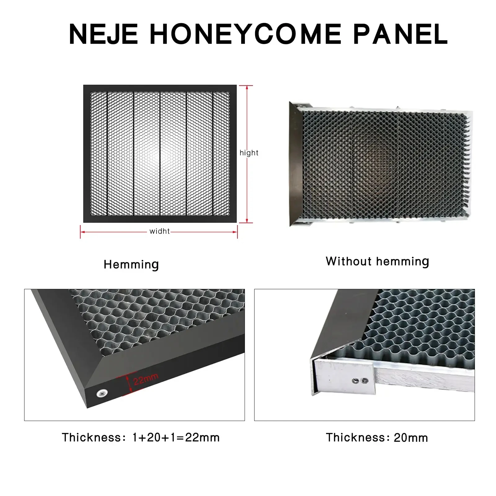 NEJE Laser Engraver Pad Backing Plate Honeycomb Panel Work Platform for All Brand Laser Cutter Machine Tool Accessories