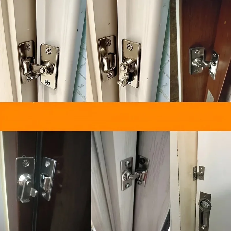 Durable 304 Stainless Steel Door Lock Latch - High-Security Home Protection - Rust-Resistant, Easy Install - For Long-Lasting