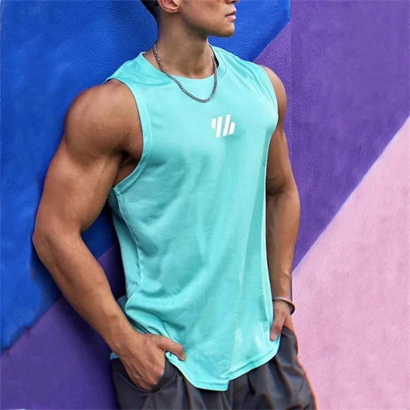 2025年最新 サマージムベスト 高品質メッシュシャツ ノースリーブTシャツ メンズタンクトップ ランニングフィットネス スポーツベスト メンズ服