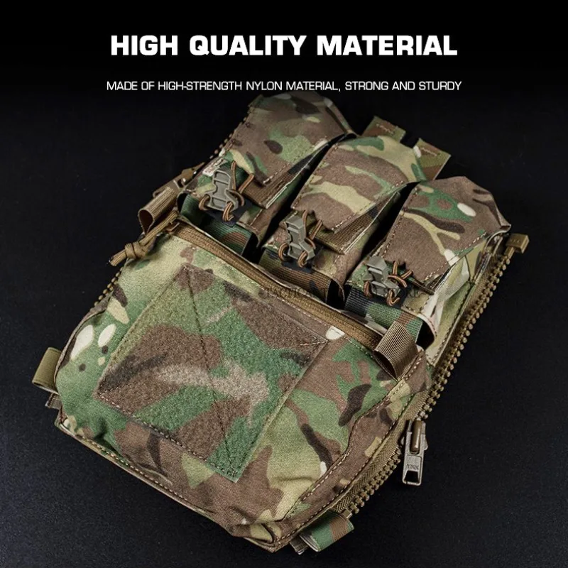 Assault Adapt Banger Pannello posteriore Zip sul pacchetto posteriore Gilet tattico GP Pouch Multitools Pocket FCPC V5 Portapiatti Accessori Borsa